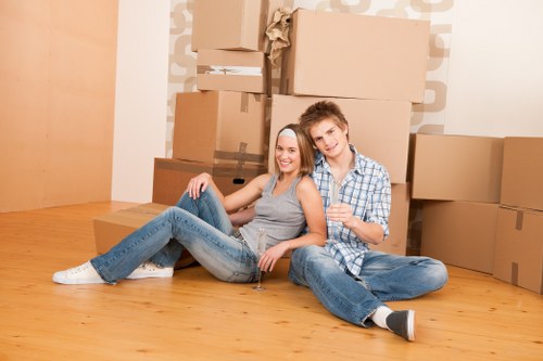 Removal team planning a local move in Rotherhithe near riverside homes
