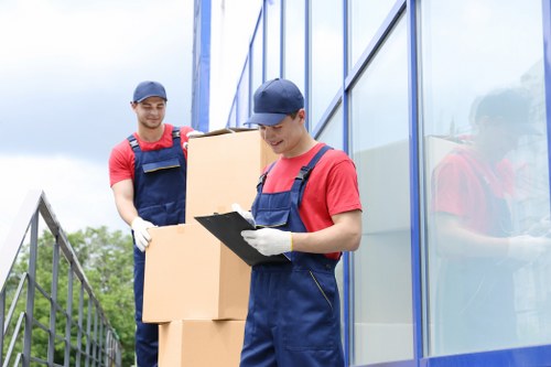 Movers handling a residential relocation in Rotherhithe