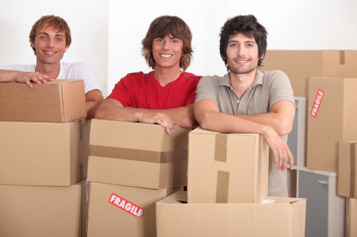 Packing and transport support for a commercial office move in Rotherhithe