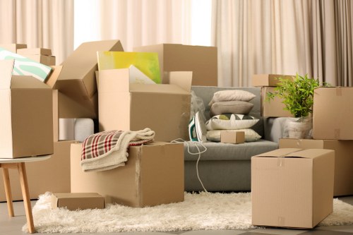 Local moving team supporting a flat move near Canada Water